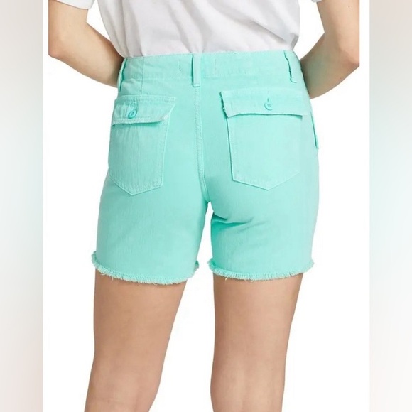 Le Superbe Beach Crawler Maldives Blue Cut Off Shorts Size 8 NWT - Picture 5 of 9